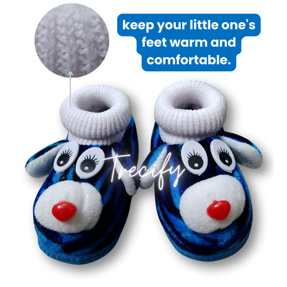 Trecify™ Baby Booties for Newborns 0-12 Months – Soft, Cozy, Non-Slip Design