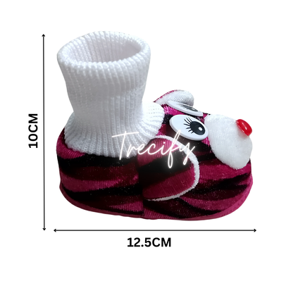 Trecify™ Baby Booties for Newborns 0-12 Months – Soft, Cozy, Non-Slip Design